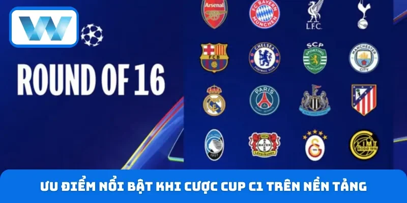 Cược Cup C1 W88 - Cập Nhật Nhanh Tỷ Lệ Kèo Chuẩn Xác 3 Điểm mạnh ưu thế khi cược trên nền tảng Cup C1